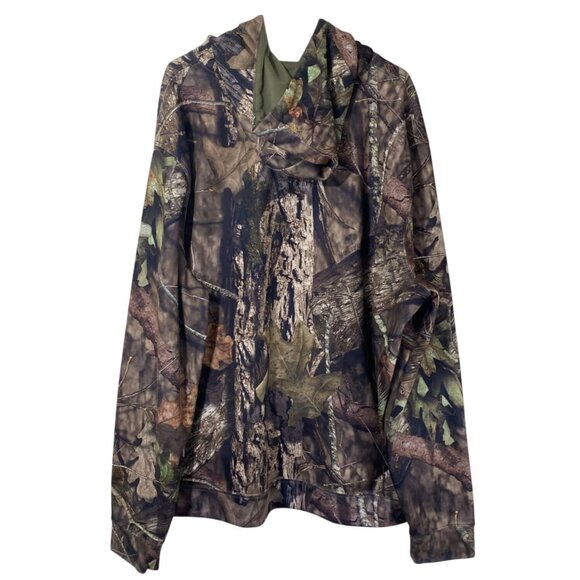 Mossy Oak Men's Hoodie 3X Camouflage With Green Logo Graphic - Picture 2 of 7
